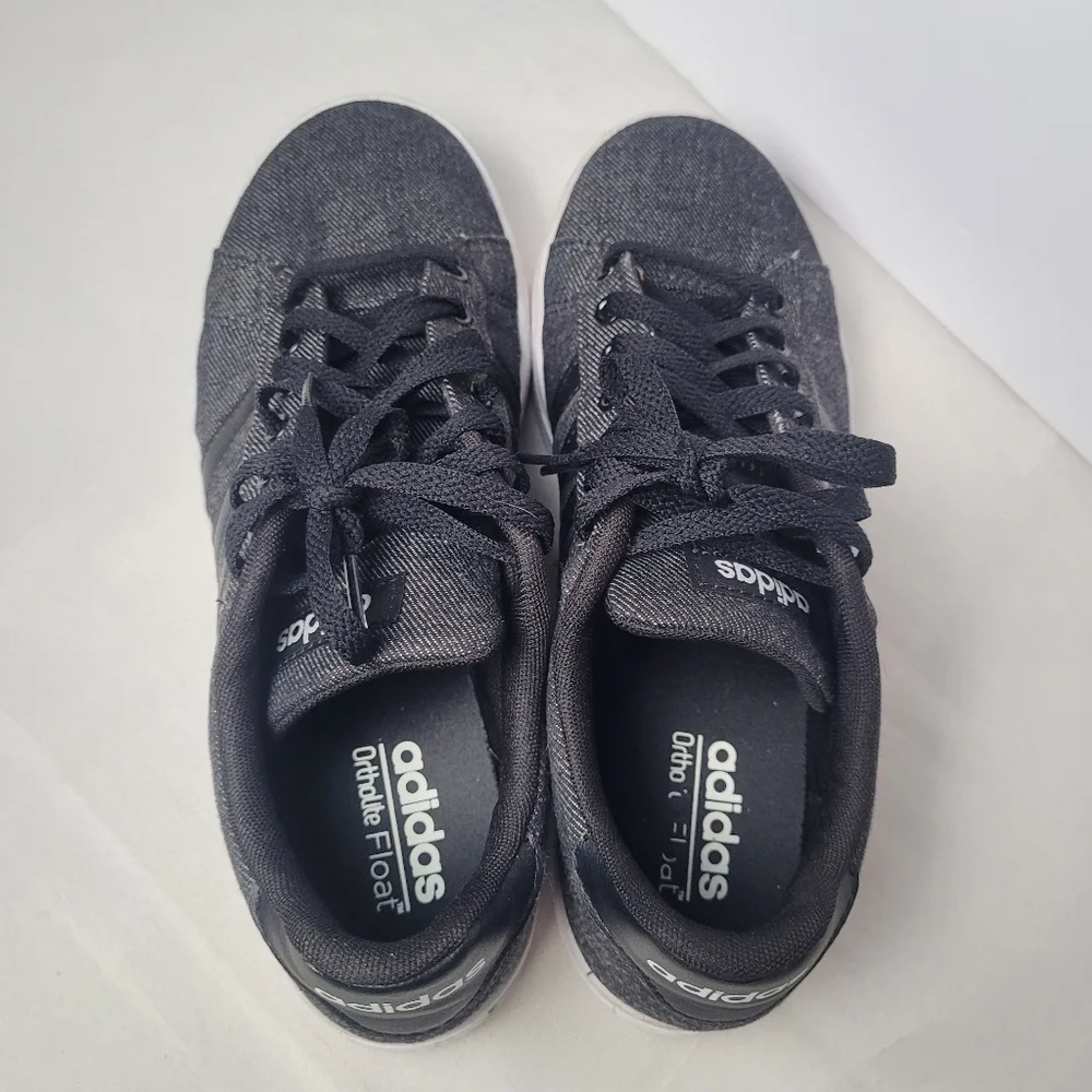 Adidas Daily 2.0 DB0284 Men's Skate Shoe Black Denim Athletic Shoes Size 8